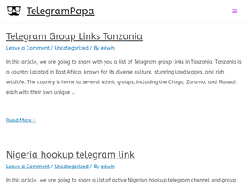 'telegrampapa.com' screenshot