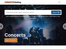 'cheapoticketing.com' screenshot