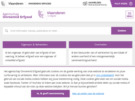 'onroerenderfgoed.be' screenshot