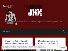 'calisteniajhk.com' screenshot