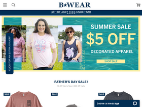 'bwear.com' screenshot