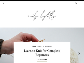 'emilylightly.com' screenshot