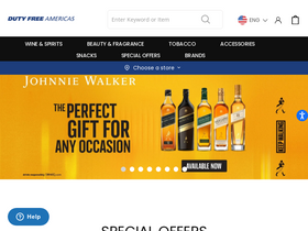 'dutyfreeamericas.com' screenshot