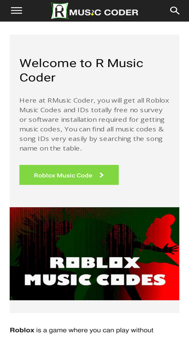 RMusicCoder : Free 3 Millions Roblox Music Codes & IDs