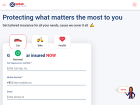 'kotakgeneral.com' screenshot