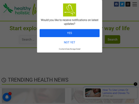'healthy-holistic-living.com' screenshot