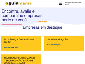 'guiamania.com.br' screenshot