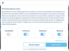 'peczwolle.nl' screenshot