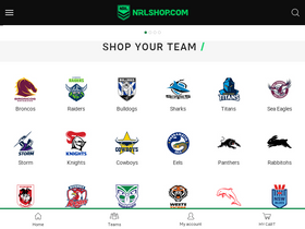 'nrlshop.com' screenshot