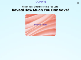 GoPure homepage screenshot