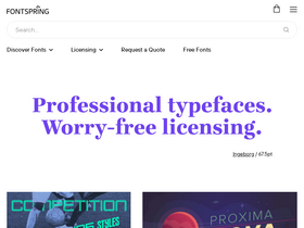 'fontspring.com' screenshot
