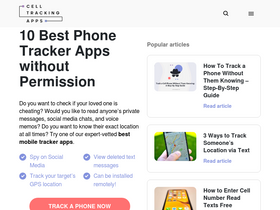 'celltrackingapps.com' screenshot