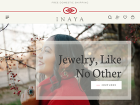 inayajewelry.com homepage screenshot