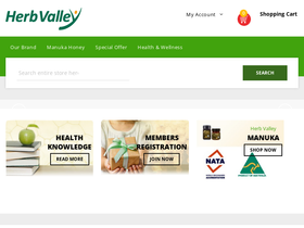 herbvalley.com.au homepage screenshot