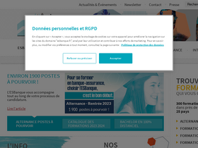 'esbanque.fr' screenshot