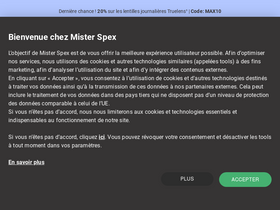 'misterspex.fr' screenshot