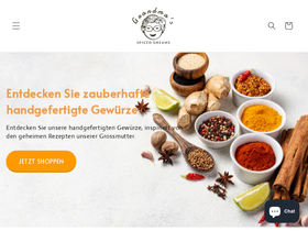 grandmas-spiced-dreams.ch homepage screenshot