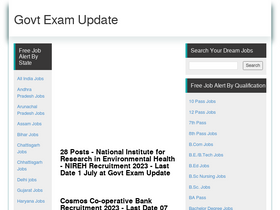 'govtexamupdate.com' screenshot