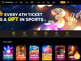 'goldenbet.com' screenshot