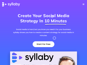 Syllaby - Create your social media strategy in 10 minutes.