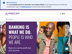 'affinityplus.org' screenshot