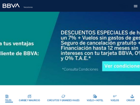 'bbvavacaciones.com' screenshot