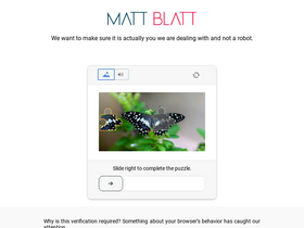 'mattblatt.com.au' screenshot