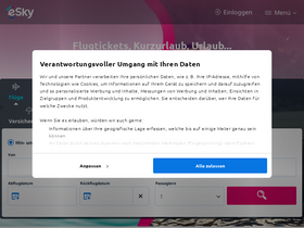 'eskytravel.de' screenshot