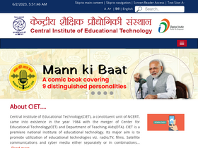 'ciet.nic.in' screenshot