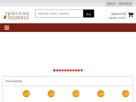 'pelikankitabevi.com.tr' screenshot
