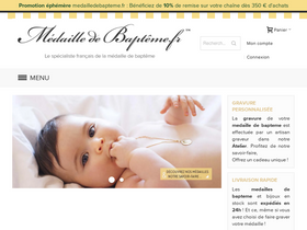 'medailledebapteme.fr' screenshot