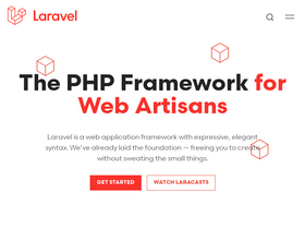 'laravel.com' screenshot