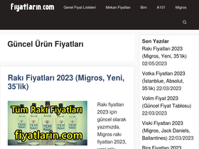 'fiyatlarin.com' screenshot