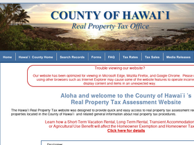 'hawaiipropertytax.com' screenshot