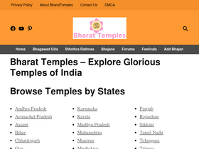 'bharattemples.com' screenshot