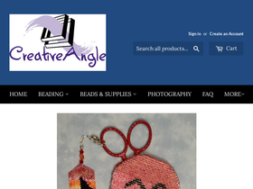 creativeanglecrafting.com homepage screenshot