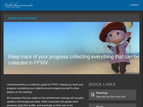 'lalachievements.com' screenshot