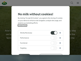'arlafoods.co.uk' screenshot