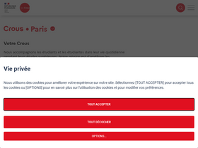 'crous-paris.fr' screenshot