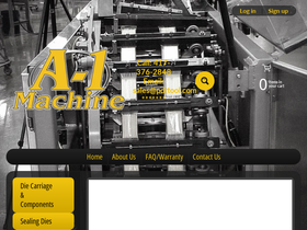 a1-machine.com homepage screenshot