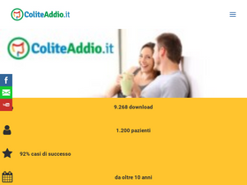 'coliteaddio.it' screenshot
