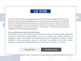 'lesoir.be' screenshot