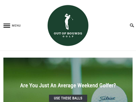 'outofboundsgolf.com' screenshot