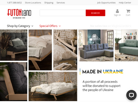'futonland.com' screenshot