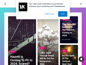 'vulgarknight.com' screenshot