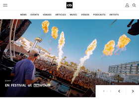 'clubberia.com' screenshot