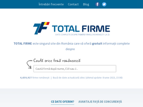 'totalfirme.ro' screenshot