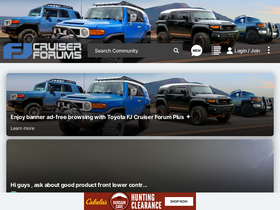 'fjcruiserforums.com' screenshot