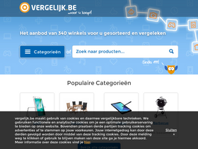 'vergelijk.be' screenshot
