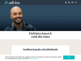 'advisa.se' screenshot